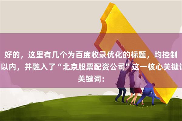 好的，这里有几个为百度收录优化的标题，均控制在以内，并融入了“北京股票配资公司”这一核心关键词：